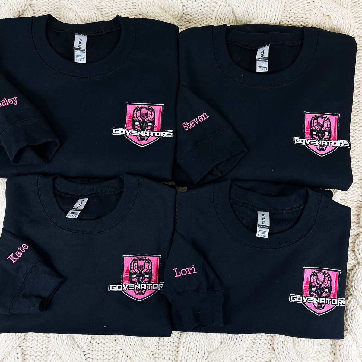 Custom Embroidered Sweatshirt with Your Logo, Any Text or Photo - Embroly