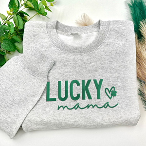 Embroidered Lucky Mama Sweatshirt