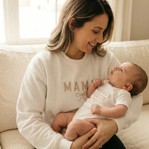Mama’s Bestie Onesie - Embroidered Matching Mother Baby Gift for New Moms