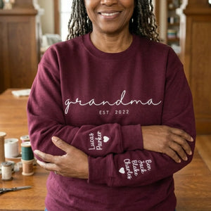 Mother’s Day Gift for Wife - Custom Embroidered Mama Sweatshirt She’ll Wear with Pride