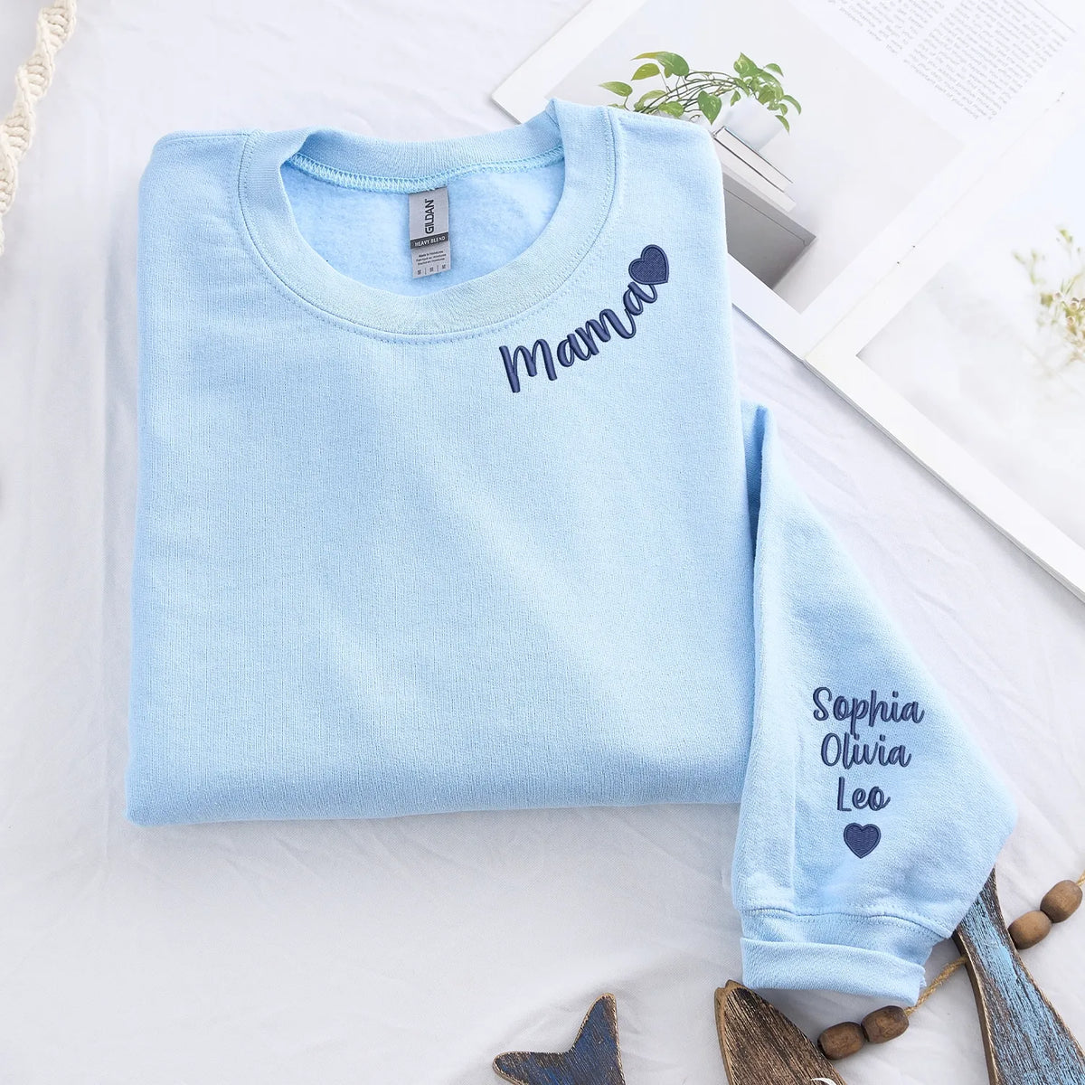 Personalized Mama Sweatshirt – Custom Gift for Wife - Mother’s Day, Birthday, Christmas