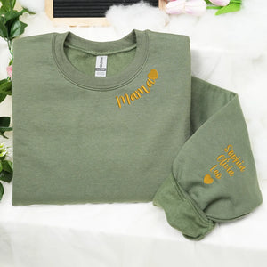 Personalized Mama Sweatshirt – Custom Gift for Wife - Mother’s Day, Birthday, Christmas