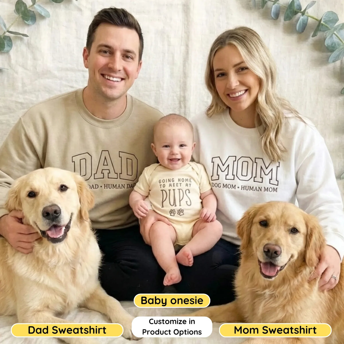 Going Home to Meet My Pups Baby Onesie - Coming Home Outfit for Dog Lover Families