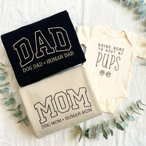 Going Home to Meet My Pups Baby Onesie - Coming Home Outfit for Dog Lover Families