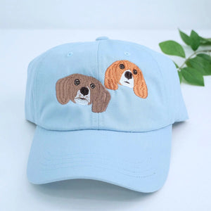Dog lover matching sweatshirt and hat set featuring pet-themed design