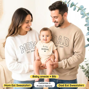 Custom Embroidered Baby Onesie with Name - Personalized Newborn Gift