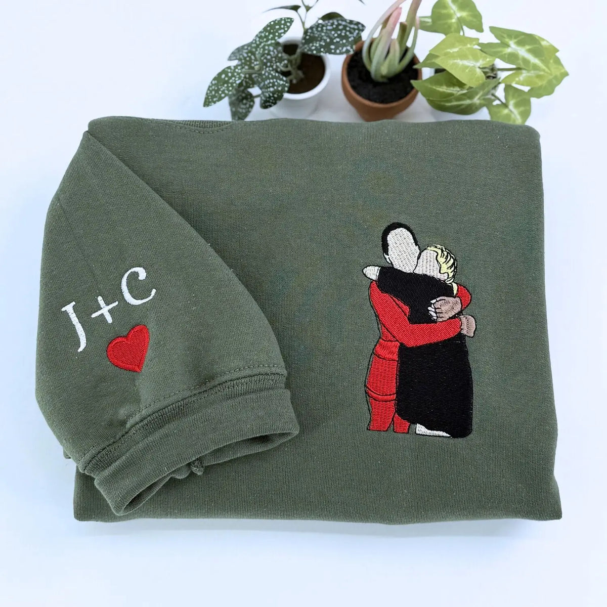 embroidered hoodie for Couple Embroidered Hoodie, a meaningful and cozy gift for your boyfriend girlfriend
