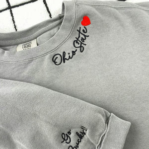 Personalized Embroidered Mimi Sweatshirt with Grandkids Names, Promoted to Grandma Gift