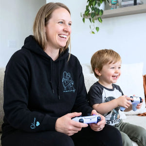 custom embroidered sweatshirt for mom from photo minimalist line art hoodie gift