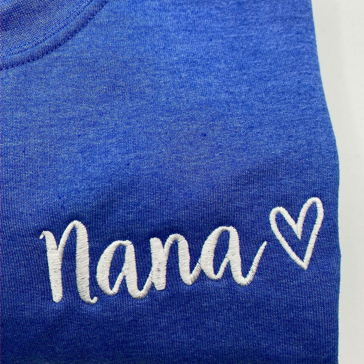 Embroidered Nana Sweatshirt for Grandma Gift - Personalized Grandkids Name on Sleeve