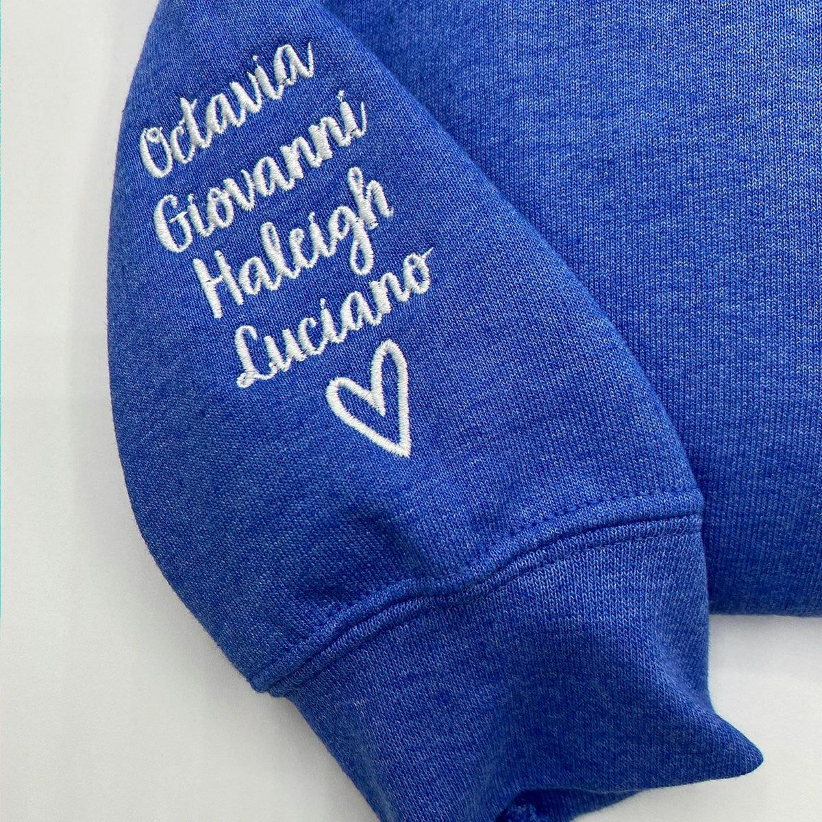 Embroidered Nana Sweatshirt for Grandma Gift - Personalized Grandkids Name on Sleeve