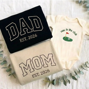 New to the Golf Club Baby Onesie - Embroidered Gift for Golf Dad Mom