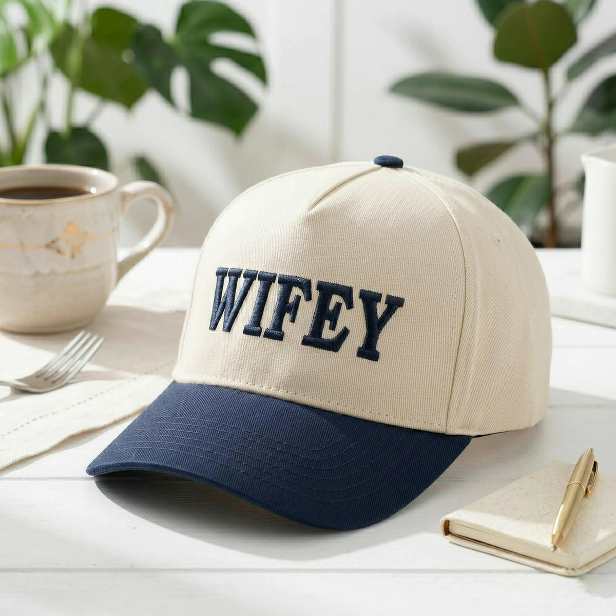 Custom Embroidered Newlyweds Hats for Wifey, Husband, Brides, Grooms, Mr & Mrs