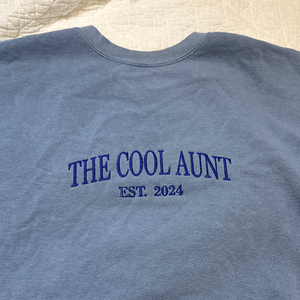 cool aunt club sweatshirt flo blue 1