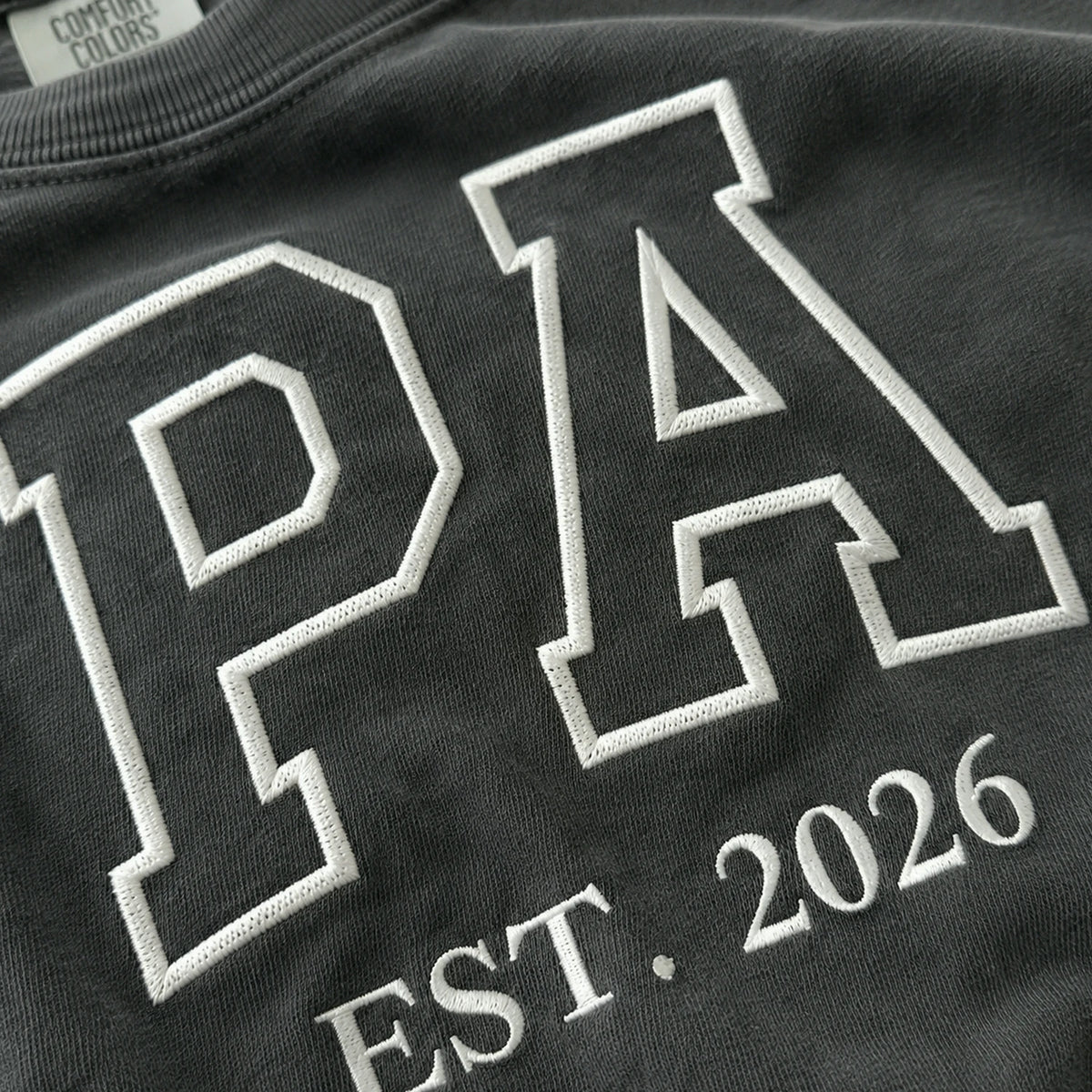 Custom Pa Embroidered T-Shirt or Sweatshirt  -  Rustic Country Father's Day Gift for Dad from Wife, Mom, or Sister