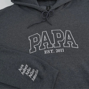 Pop Pop Sweatshirt / Hoodie, Custom Embroidered Grandpa Gifts for Birthday & Christmas
