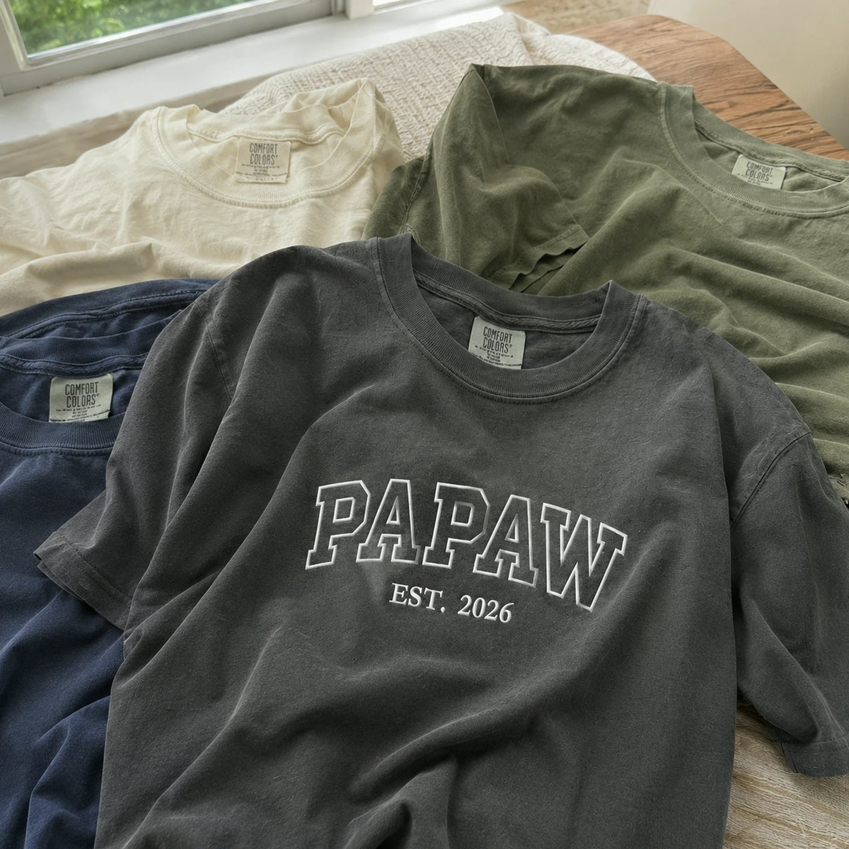 Papaw Embroidered Sweatshirt or T-Shirt - Southern Grandpa Father's Day Gift for Pawpaw from Grandkids, Wife, Daughter-in-Law