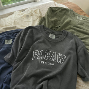 Papaw Embroidered Sweatshirt or T-Shirt - Southern Grandpa Father's Day Gift for Pawpaw from Grandkids, Wife, Daughter-in-Law