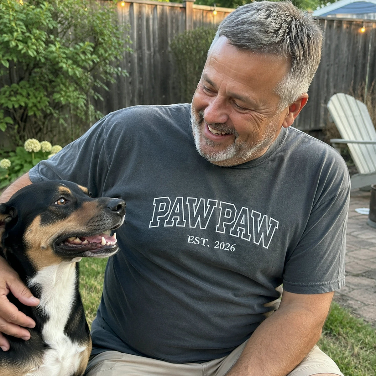 Pawpaw T-Shirt or Sweatshirt Embroidered for for New Grandpa - Father’s Day Gift from Wife or Daughter-in-Law