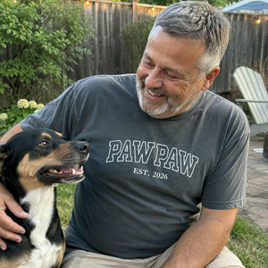 Pawpaw T-Shirt or Sweatshirt Embroidered for for New Grandpa - Father’s Day Gift from Wife or Daughter-in-Law