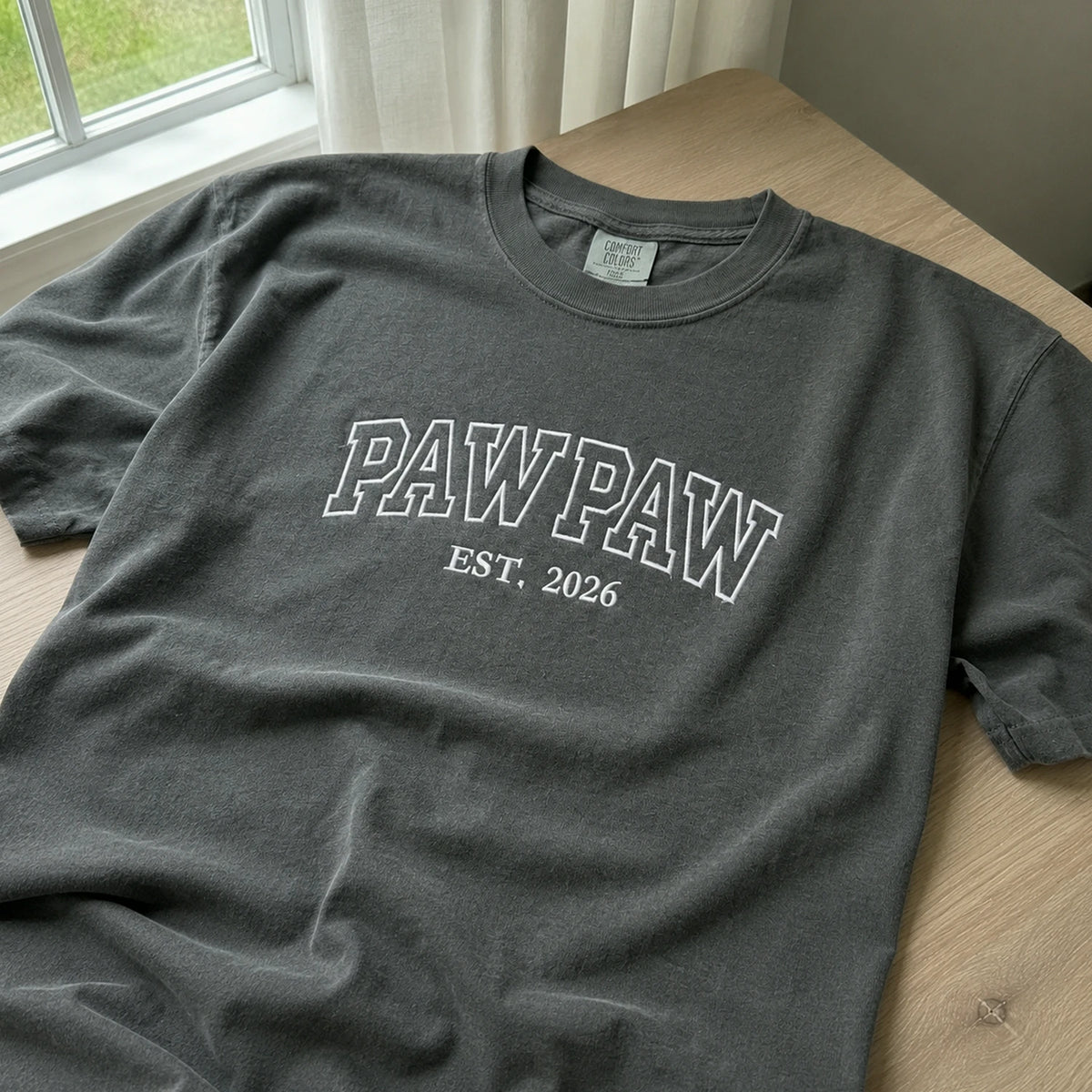 Pawpaw T-Shirt or Sweatshirt Embroidered for for New Grandpa - Father’s Day Gift from Wife or Daughter-in-Law