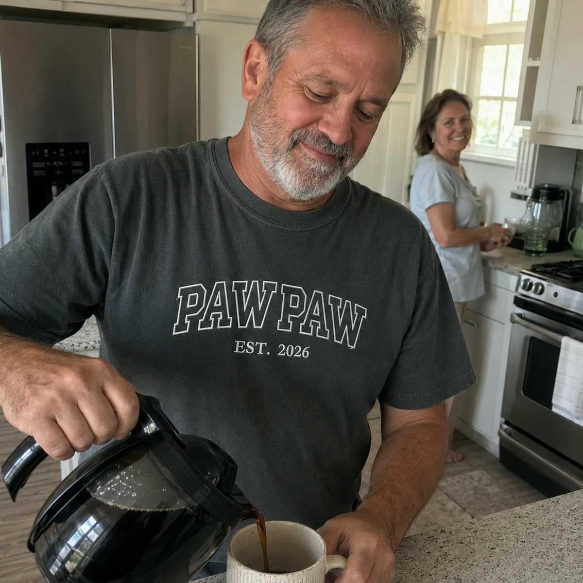 Pawpaw T-Shirt or Sweatshirt Embroidered for for New Grandpa - Father’s Day Gift from Wife or Daughter-in-Law