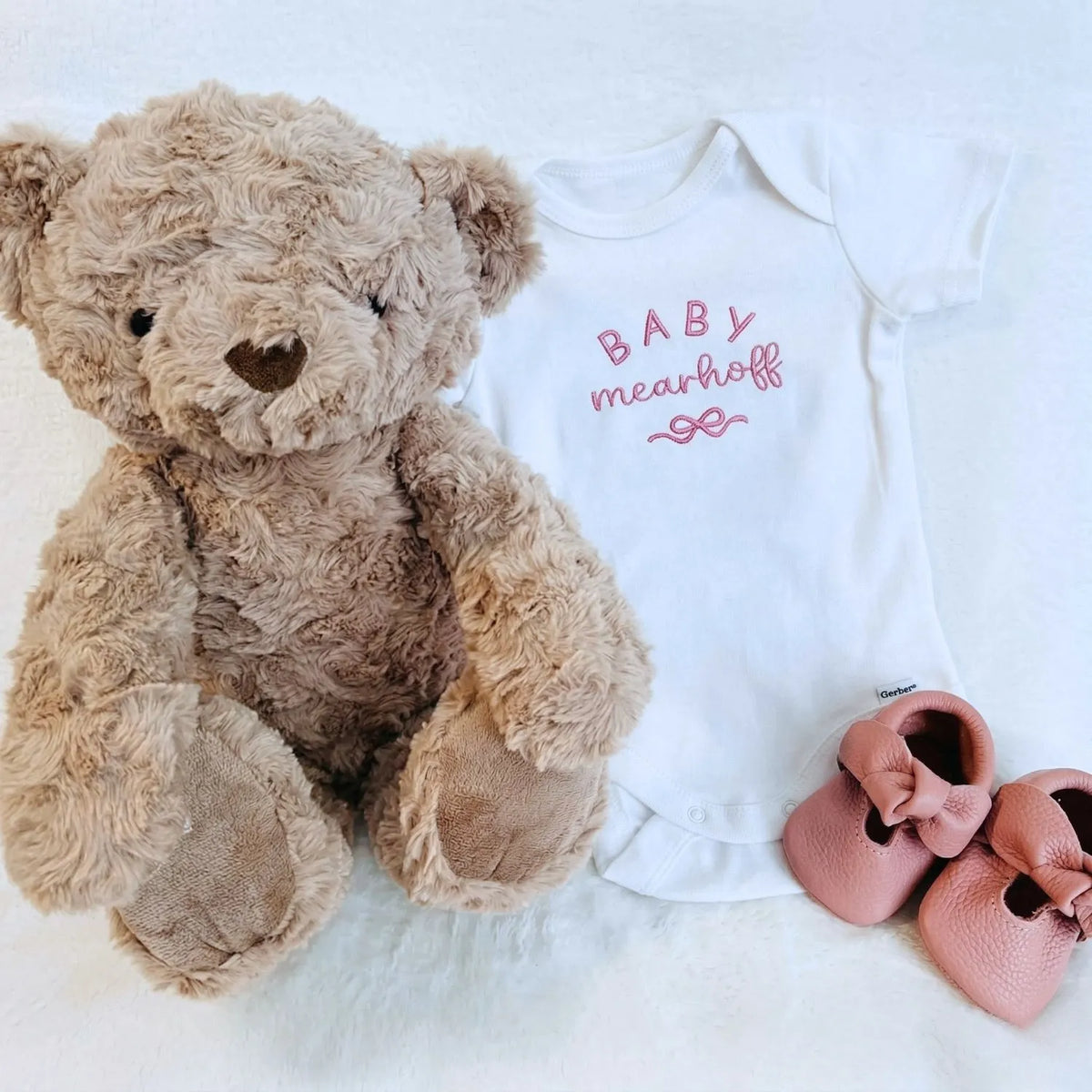 Personalized Baby Onesie with Name, Baby Reveal Bodysuit, Coming Home Gift for New Mom
