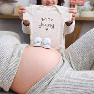 Custom Embroidered Baby Onesie with Name - Personalized Newborn Gift