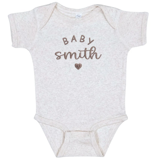 Personalized Baby Onesie with Name, Baby Reveal Bodysuit, Coming Home Gift for New Mom