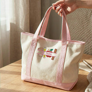 Embroidered Special Education Teacher Tote Bag - Personalized Name, Birthday Gift for Her