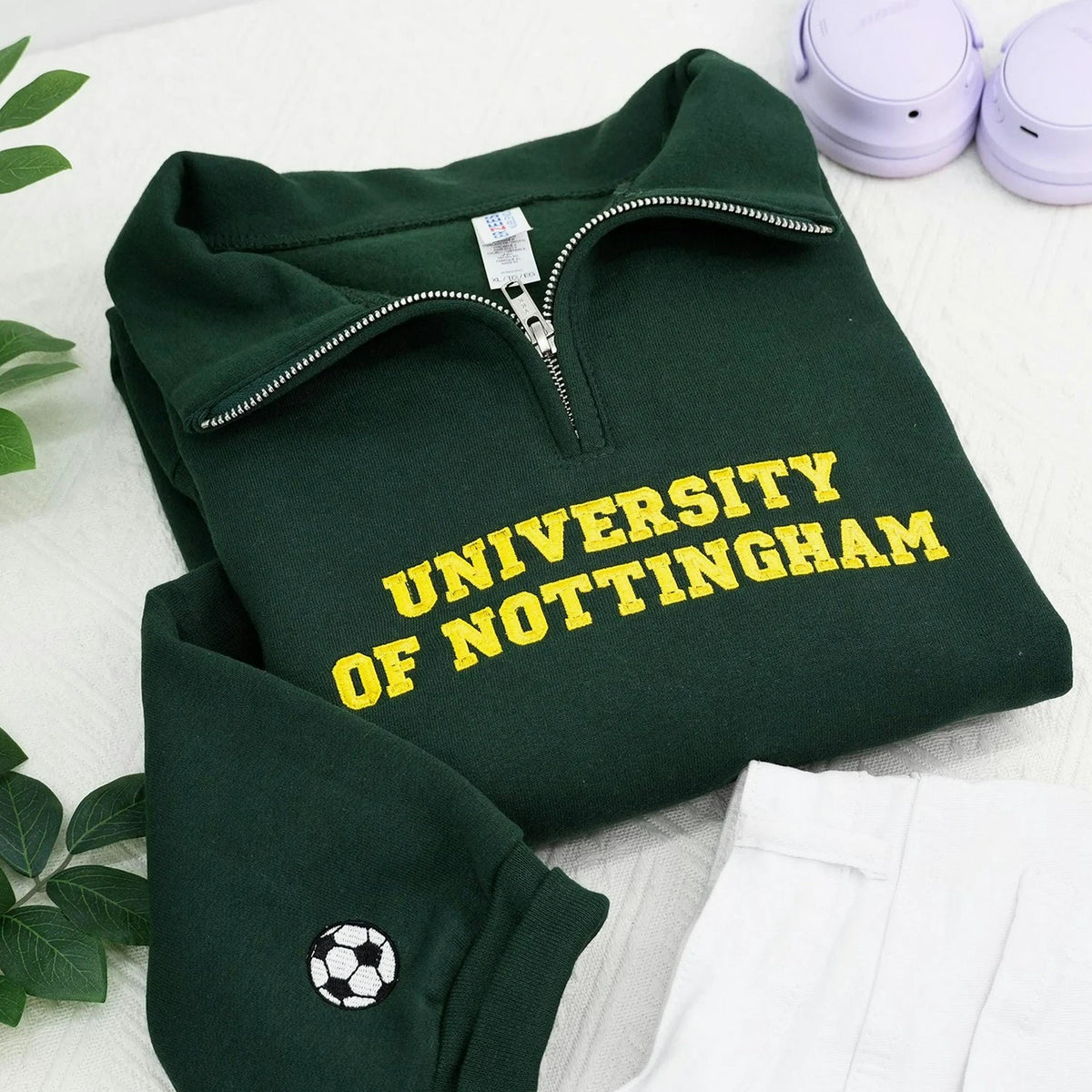 Personalized College Teacher Varsity Back to School Quarter Zip - Custom Embroidered Name & Year - School Spirit Gift for Her