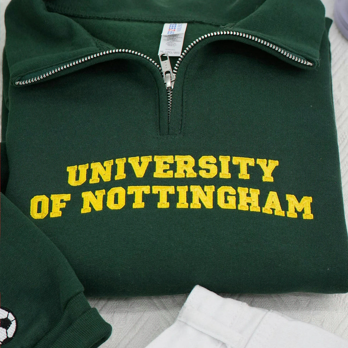 Personalized College Teacher Varsity Back to School Quarter Zip - Custom Embroidered Name & Year - School Spirit Gift for Her