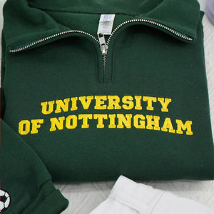 Personalized College Teacher Varsity Back to School Quarter Zip - Custom Embroidered Name & Year - School Spirit Gift for Her