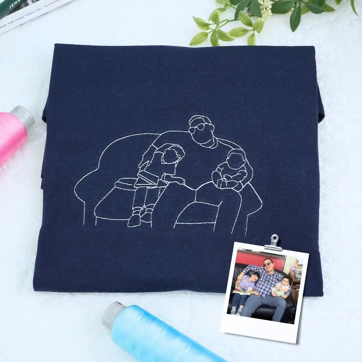 Custom sweatshirt and hat gift set for proud dad with Father's Day message