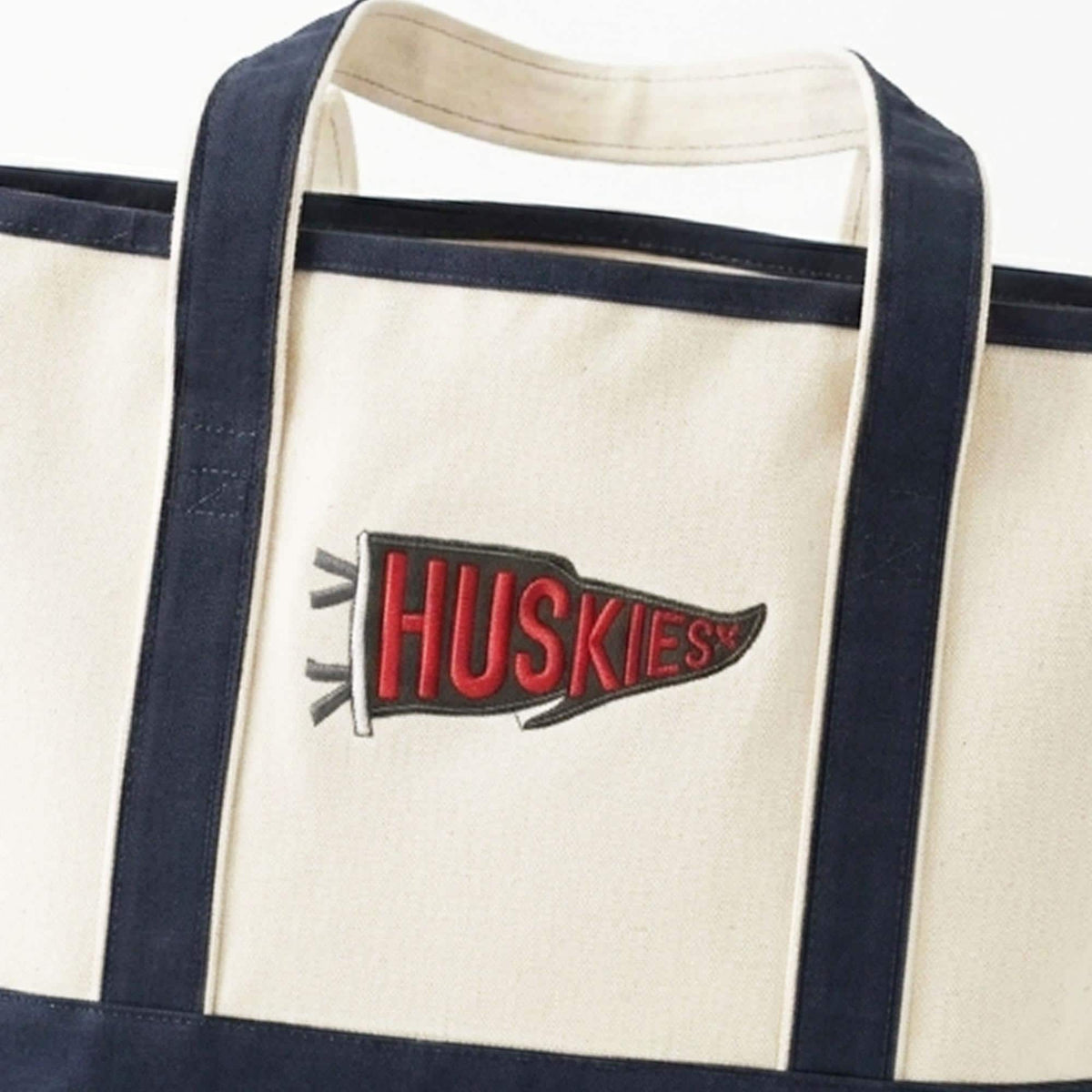 Custom Embroidered Mascot College Name Pennant Tote Bag, Graduation Gift for Her
