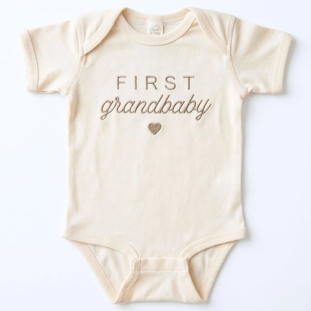 personalized embroidered baby onesie for first grandbaby pregnancy announcement gift for grandparents