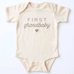 personalized embroidered baby onesie for first grandbaby pregnancy announcement gift for grandparents