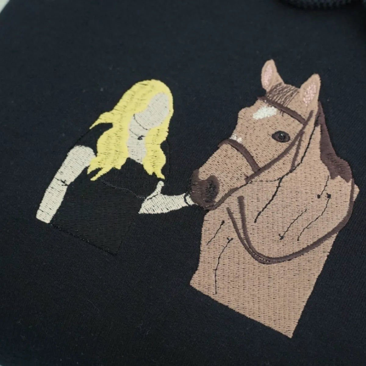 Personalized Horse Gift for Women, Custom Horse and Rider Hoodie Sweatshirt from Your Photo