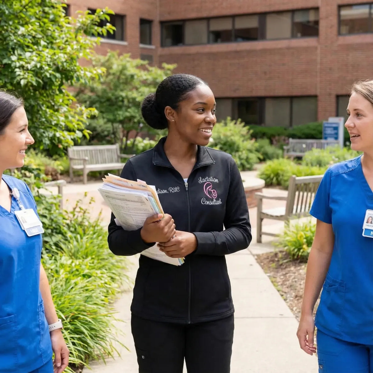 Personalized Lactation Consultant Jacket with Name & Title - Embroidered Gift for IBCLCs