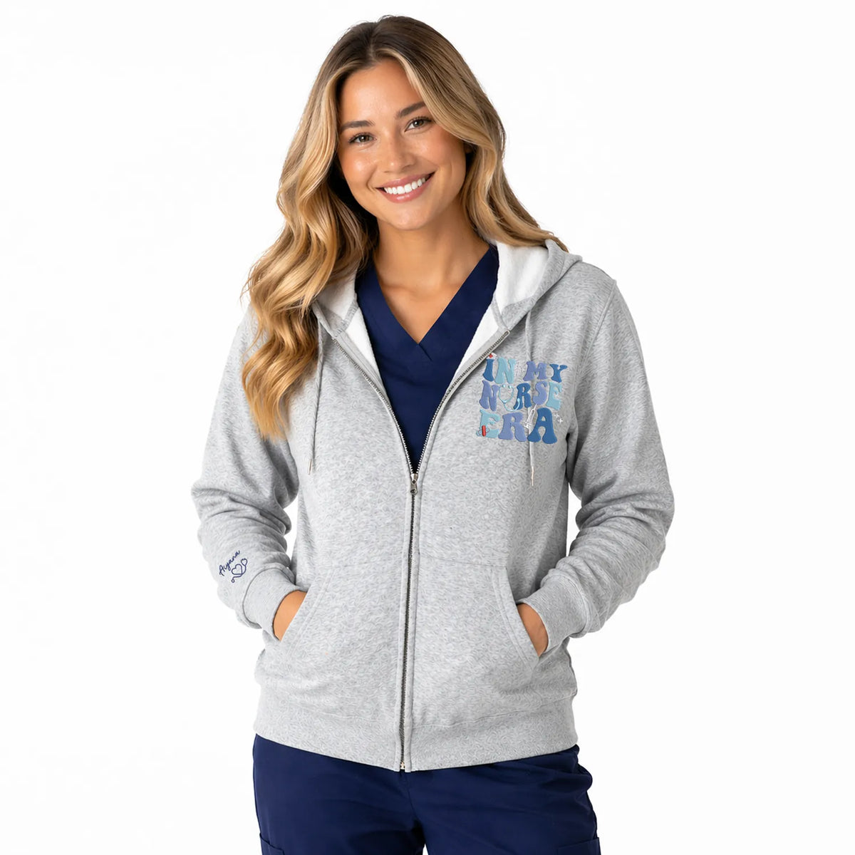 Custom In My Nurse Era Quarter Zip, Embroidered Nurse RN LPN Appreciation Gift, Nurse Life Pullover