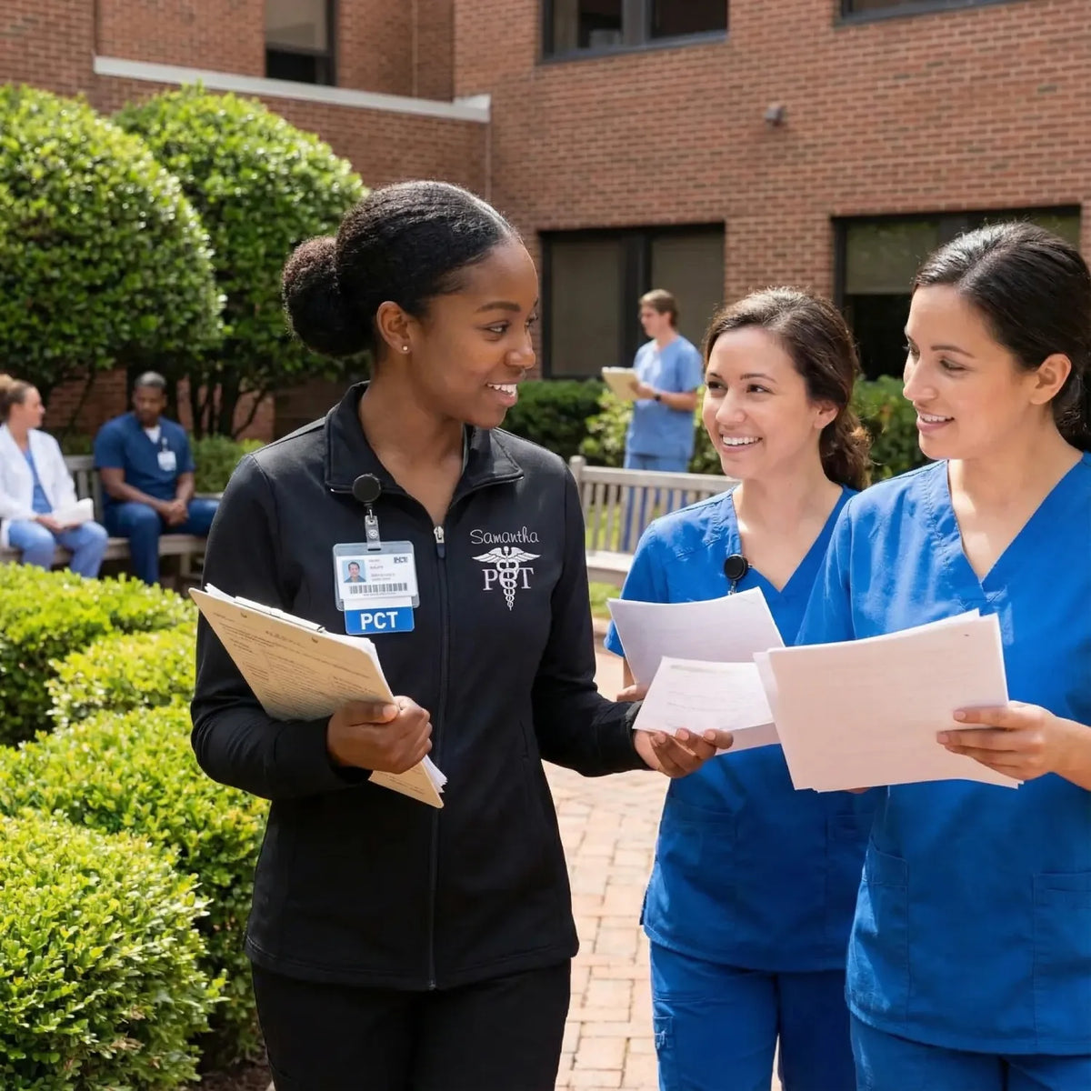 Personalized PCT Jacket with Name - Embroidered Gift idea for Patient Care Technicians