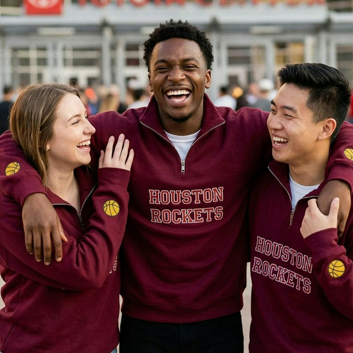 Personalized College Student Varsity Back to School Quarter Zip - Embroidered Retro Block Letter - Game Day Spirit Gift for Her