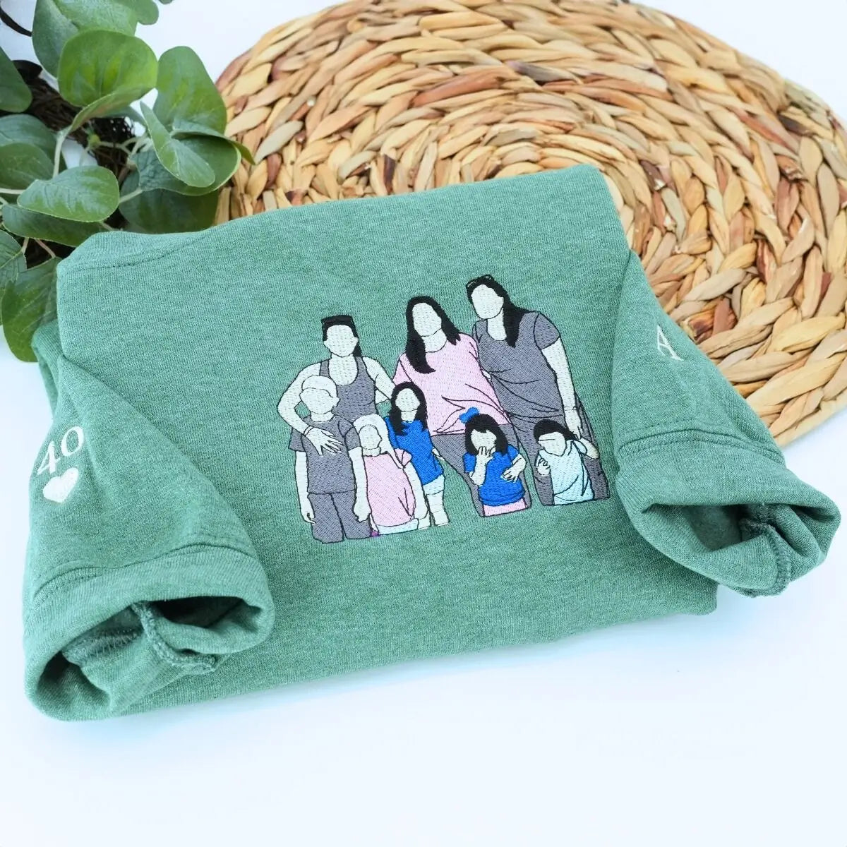 Personalized hoodie gift for wife featuring custom family photo on cozy sweatshirt