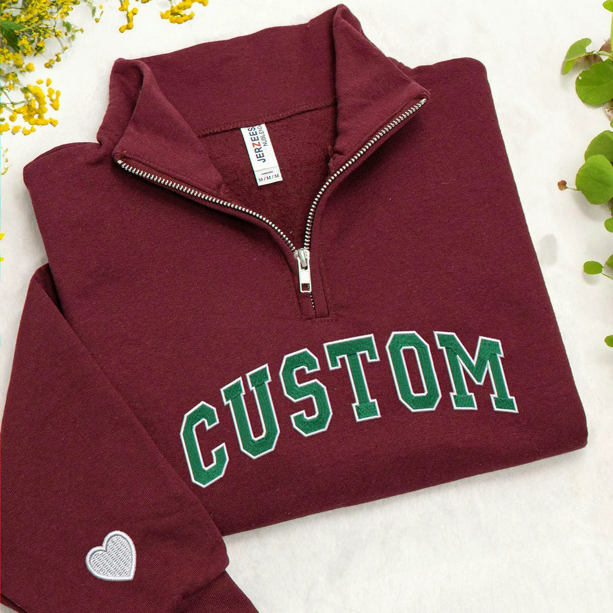 Personalized College Teacher Varsity Back to School Quarter Zip - Custom Embroidered Name & Year - School Spirit Gift for Her