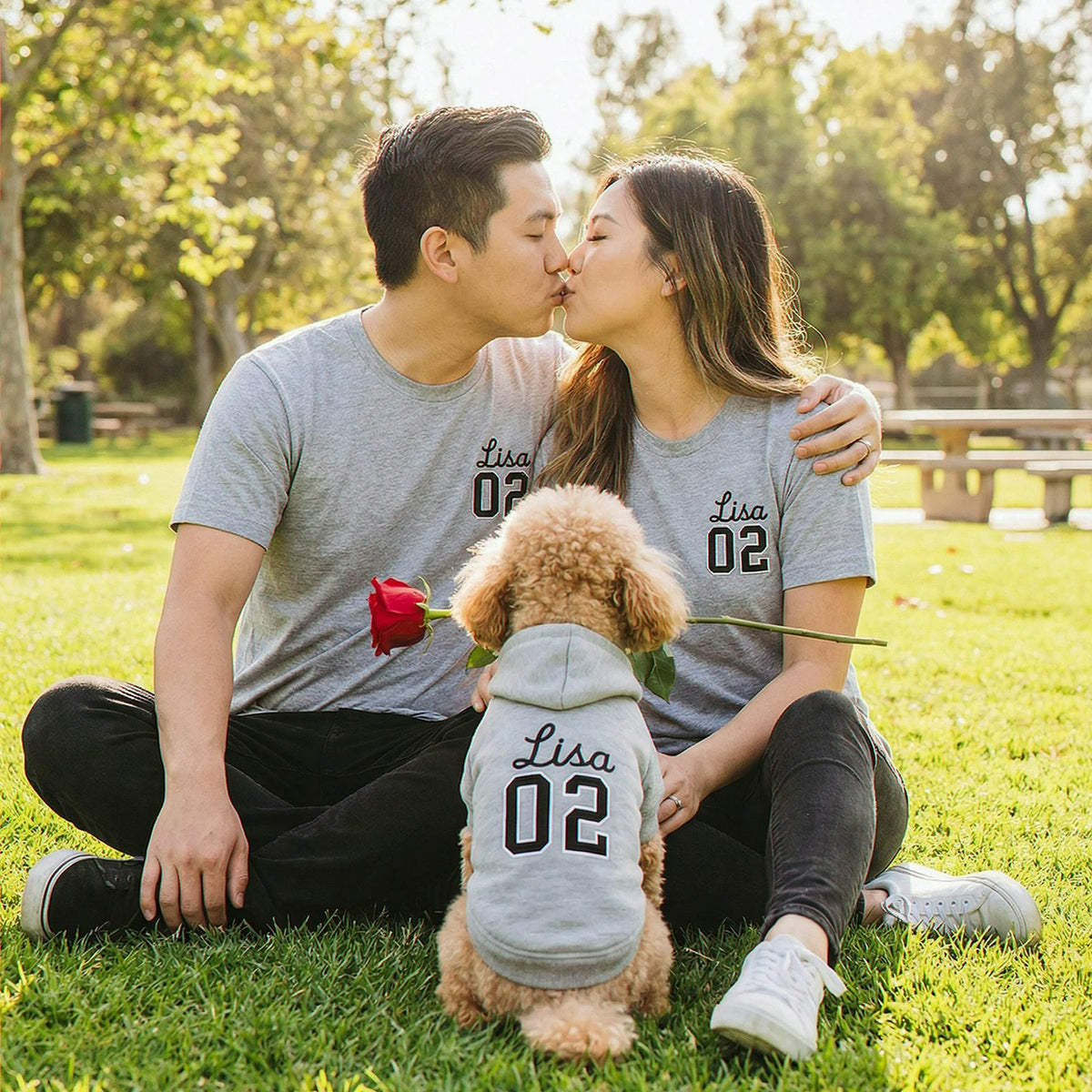 Custom Dog Name Number Hoodie, Embroidered Birthday Gift for Pet