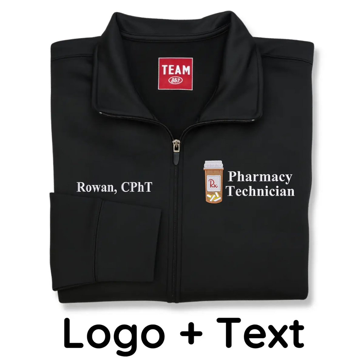 Personalized Pharmacy Tech Jacket with Name - Embroidered Gift idea for Pharmacy Technician