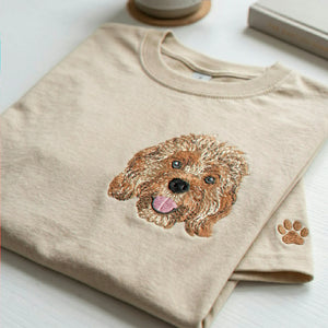 Custom Poodle Dog Shirt, Embroidered Gift for Poodle Mom