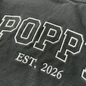 Poppy T-Shirt or Sweatshirt Embroidered for New Grandpa - Southern Father's Day Gift from Daughter or Granddaughter