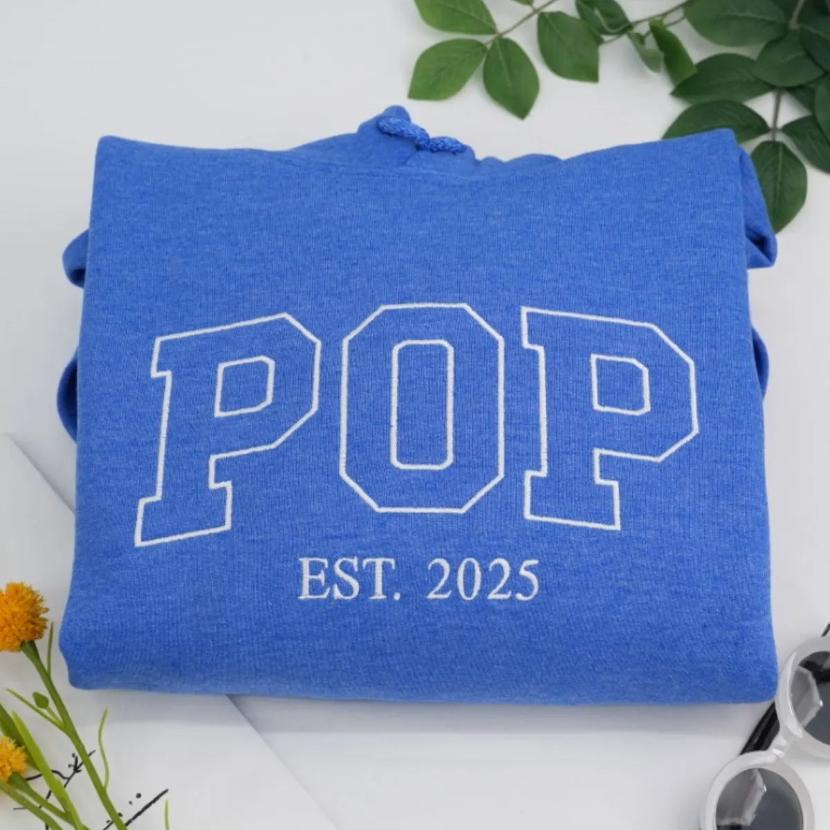 Pop Pop Sweatshirt / Hoodie, Custom Embroidered Grandpa Gifts for Birthday & Christmas