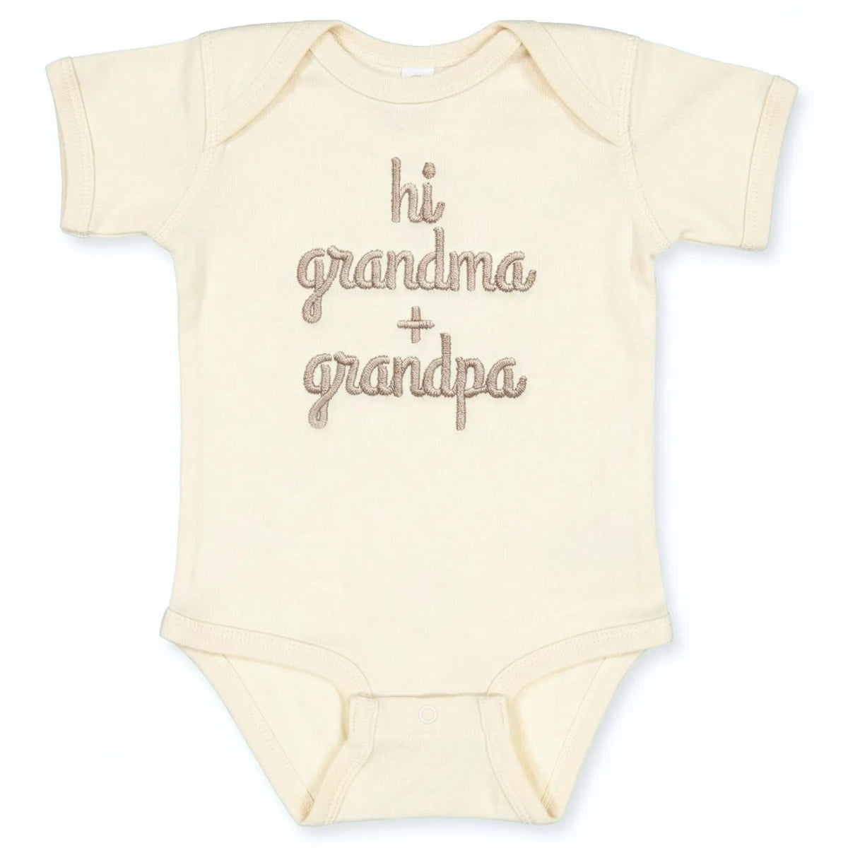 embroidered hi grandma and grandpa baby onesie pregnancy reveal gift outfit